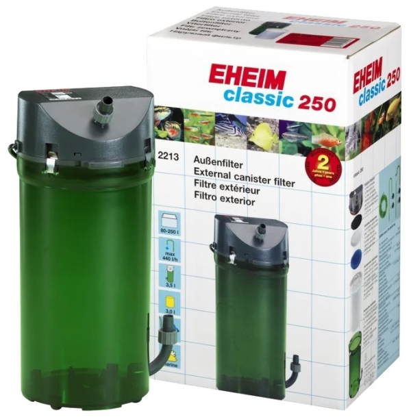 Внешний аквариумный фильтр Eheim classic 250 (2213010 ) отзыв и советы по эксплуатации